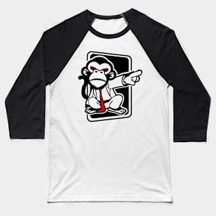 monkey with accusatory suit Baseball T-Shirt